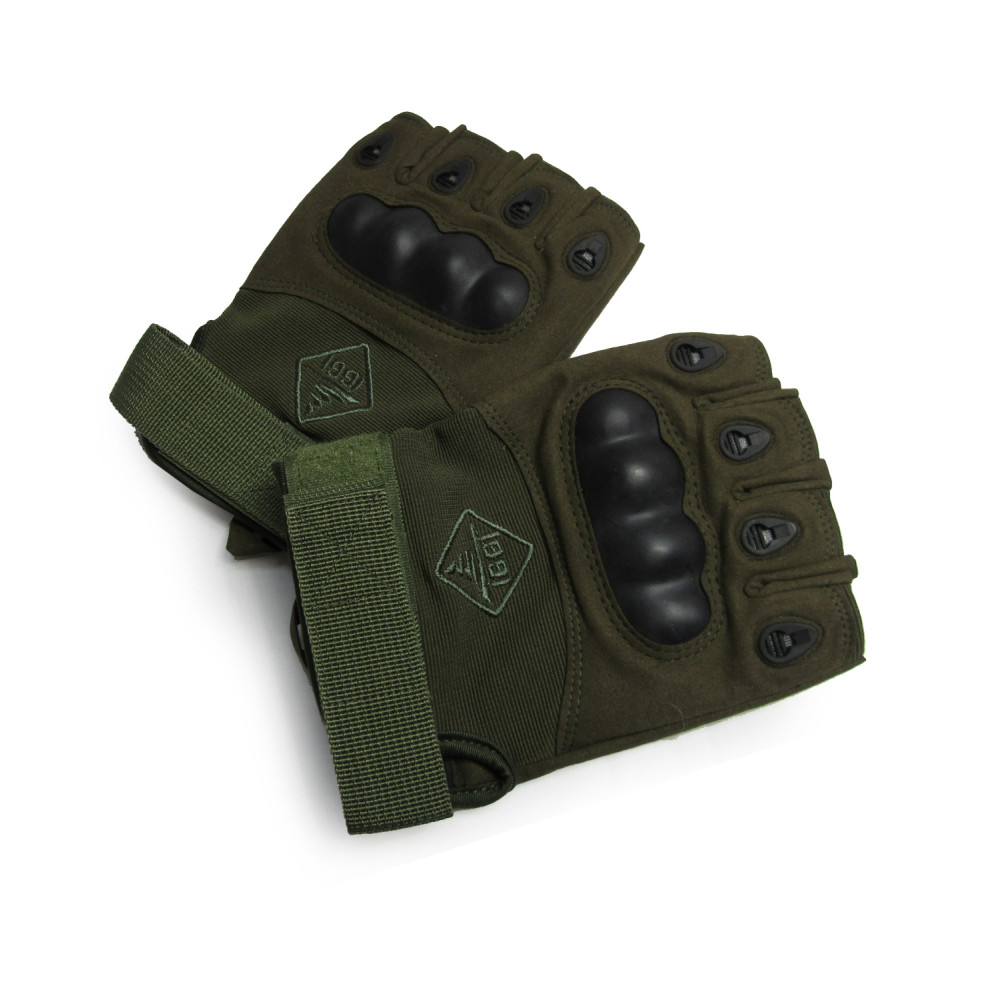 Short finger gloves with protection 