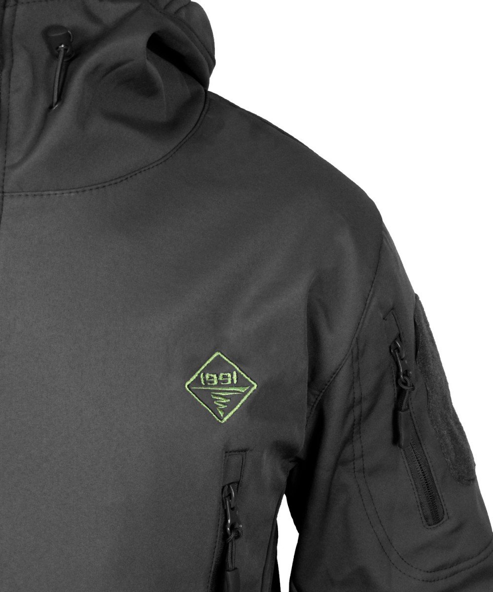 Тактична вологозахисна куртка SoftShell "1991" (Black)