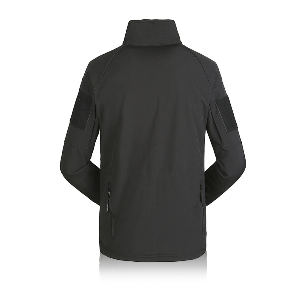 Тактическая куртка SoftShell "1991" на флисе (Black)