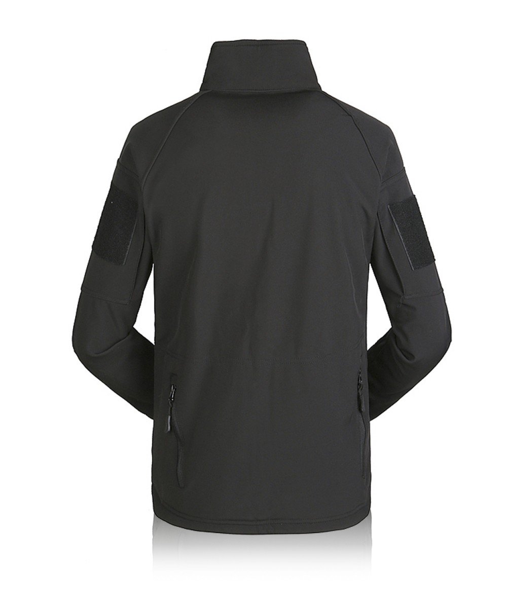 Тактична куртка SoftShell "1991" на флісі (Black)