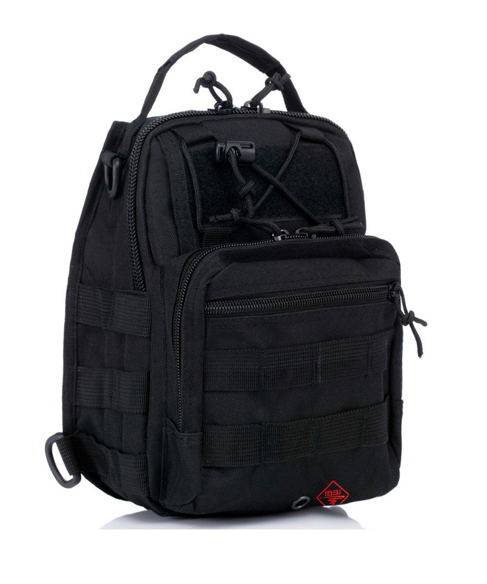 Сумка нагрудна тактична OXFORD 7 "1991" Black 