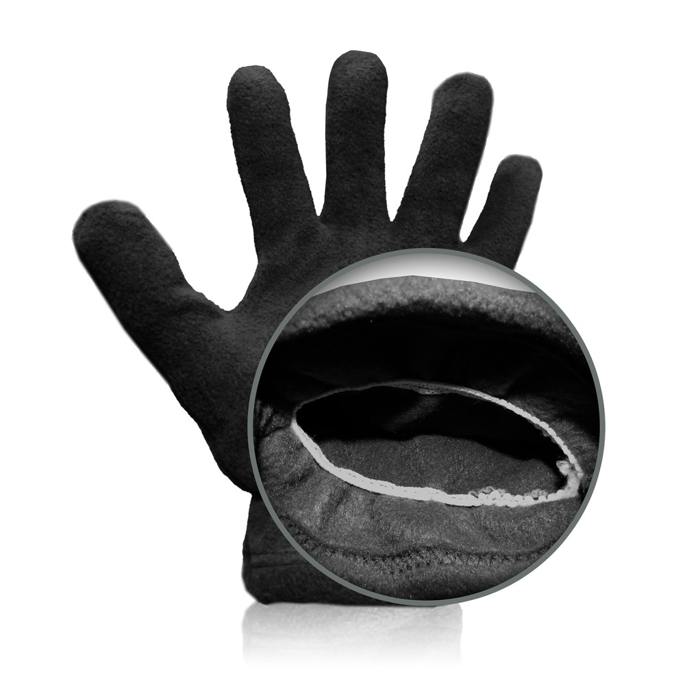 Insulated fleece gloves (black)