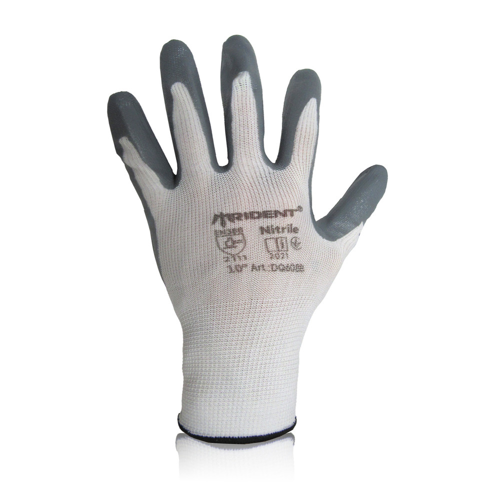 Polyamide knitted gloves (nitrile coating)
