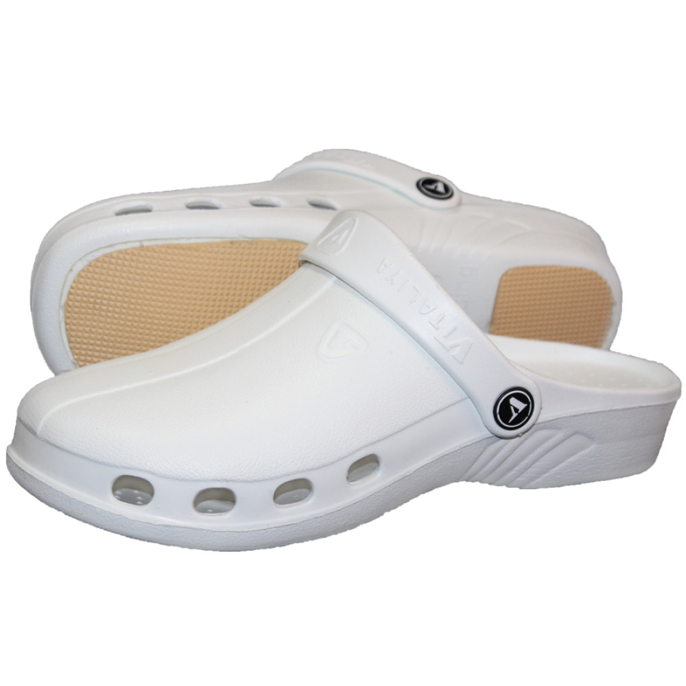 Pantolettes women's white 344W