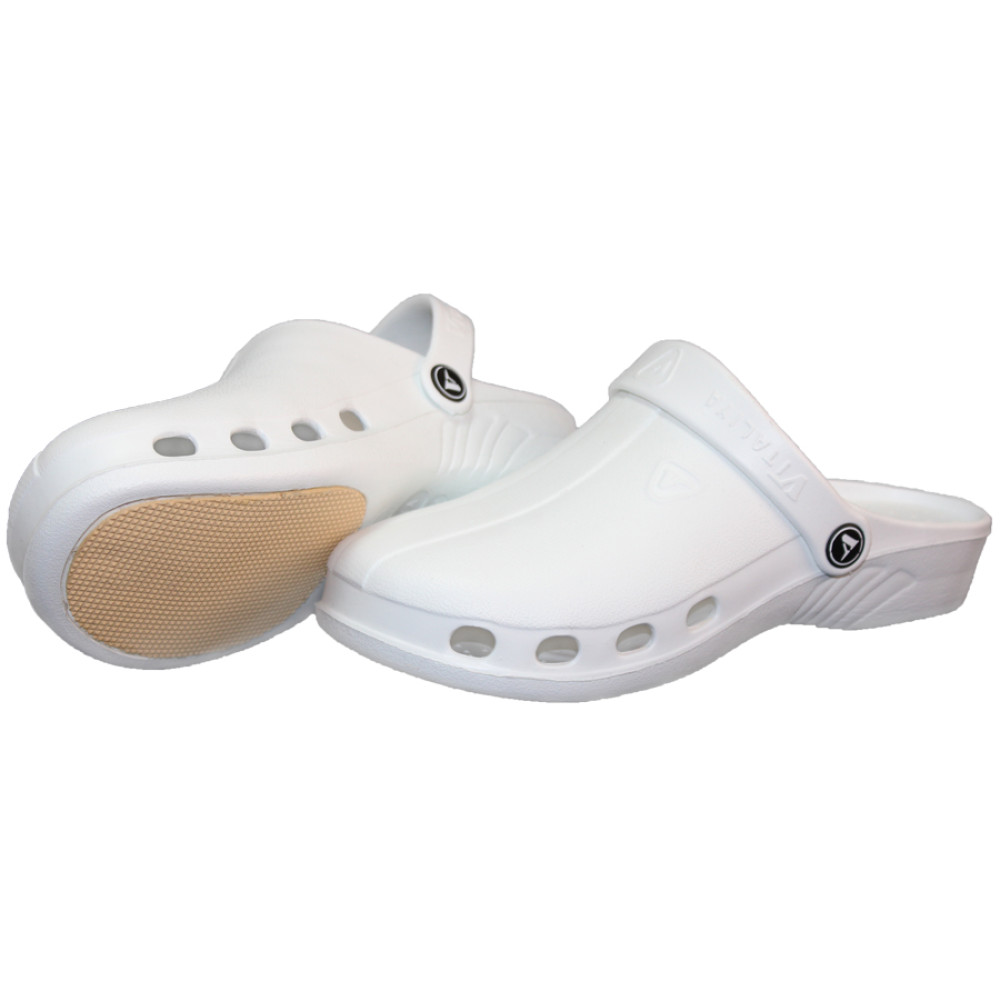 Pantolettes women's white 344W