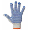 Knitted gloves with PVC dot (4 threads)