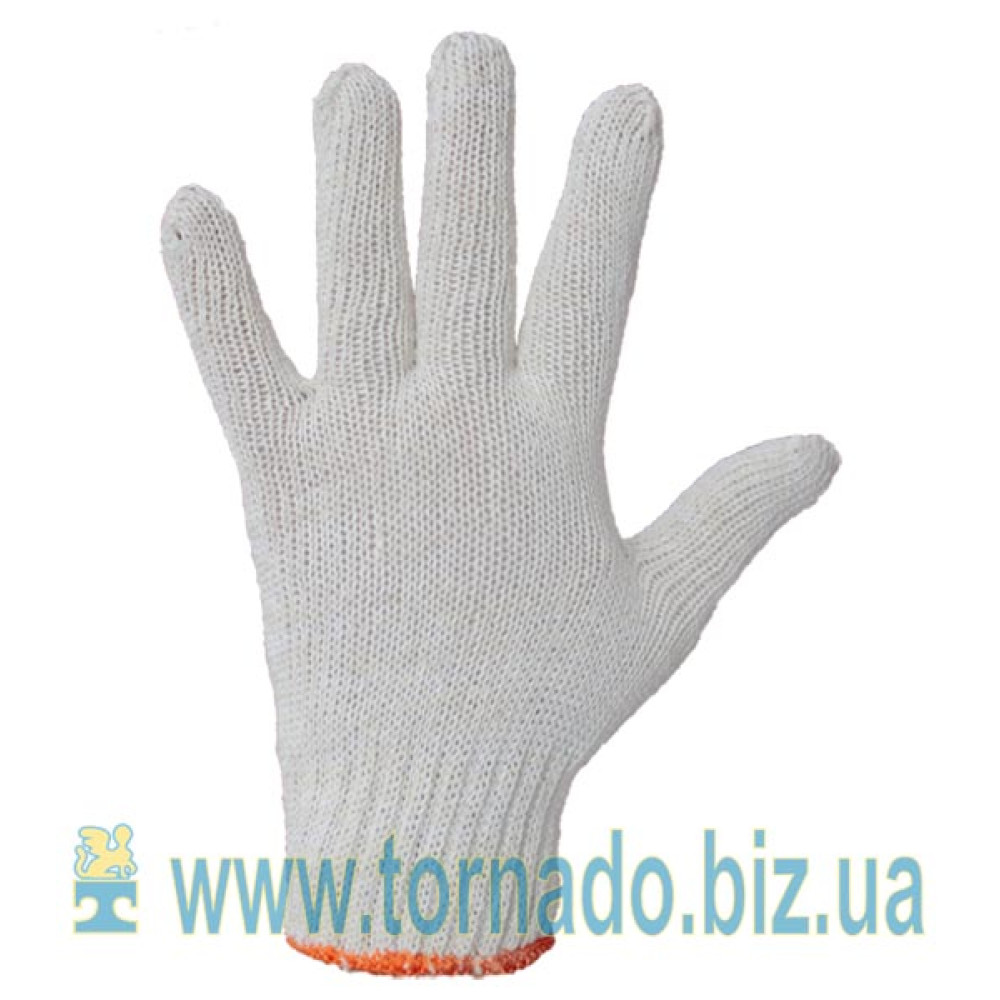 Knitted gloves with PVC dot (4 threads)