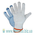 Knitted gloves with PVC dot (7 threads)