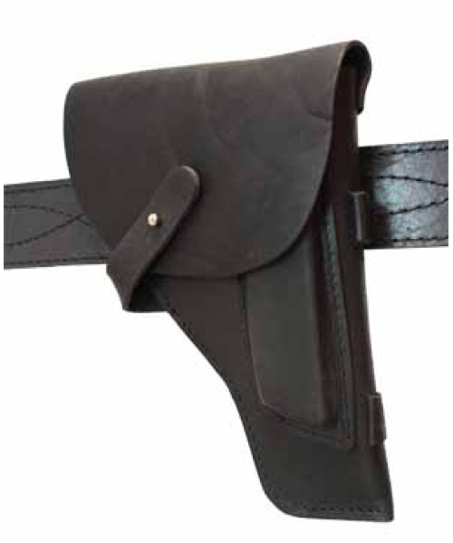 Leather belt holster closed (PM)