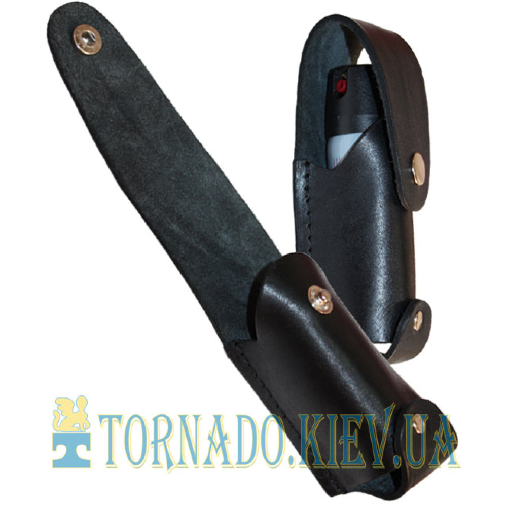 Leather belt pouch for gas canister TEREN-1