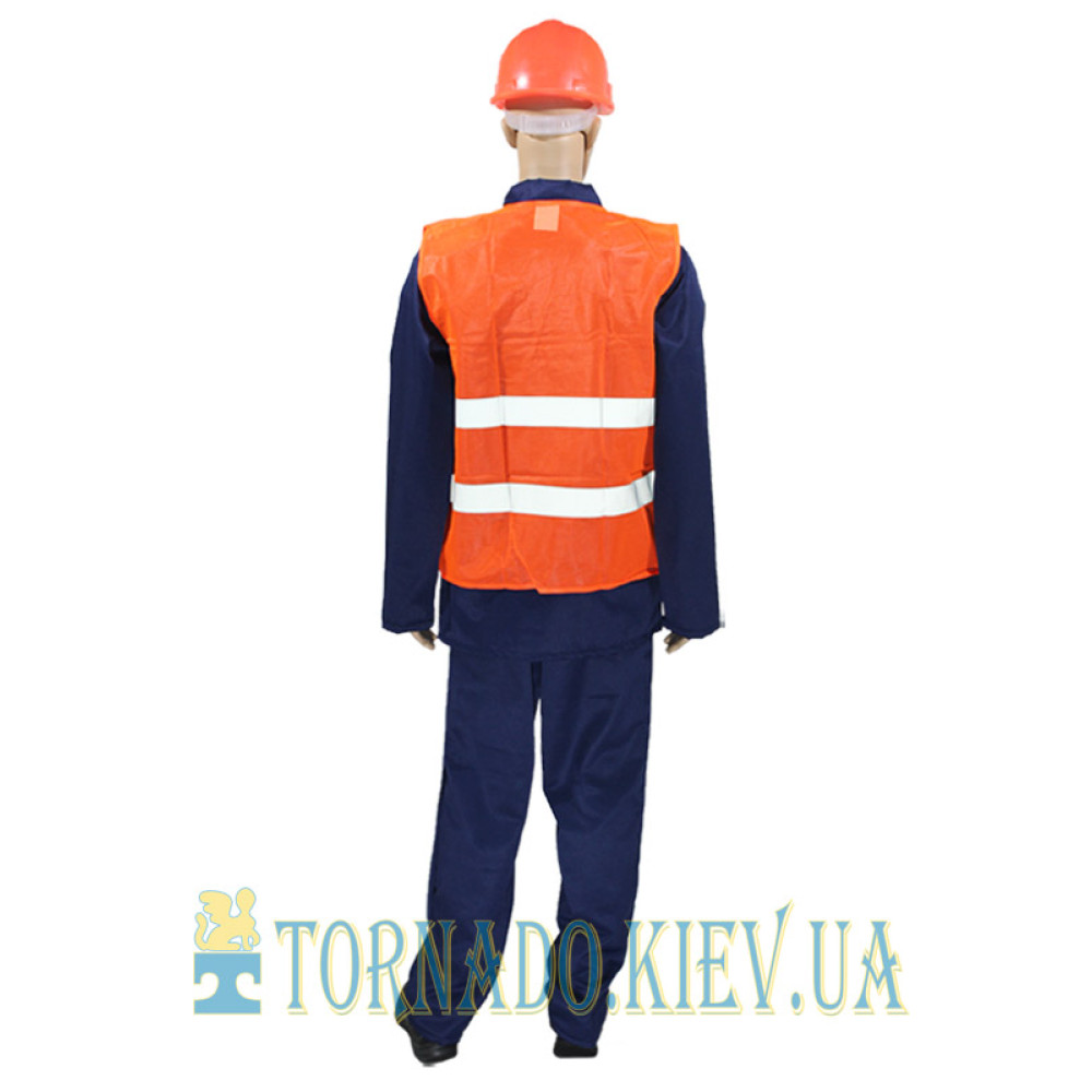 Signal vest (orange) (China) reflective stripe
