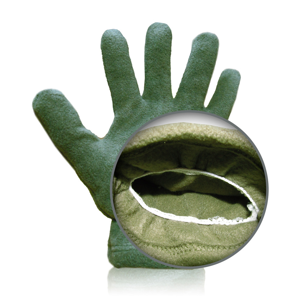 Insulated fleece gloves (olive)