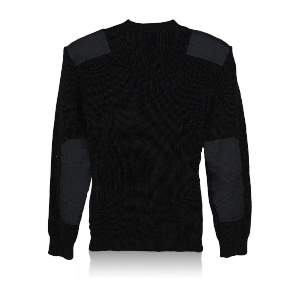Sweater with overlays black
