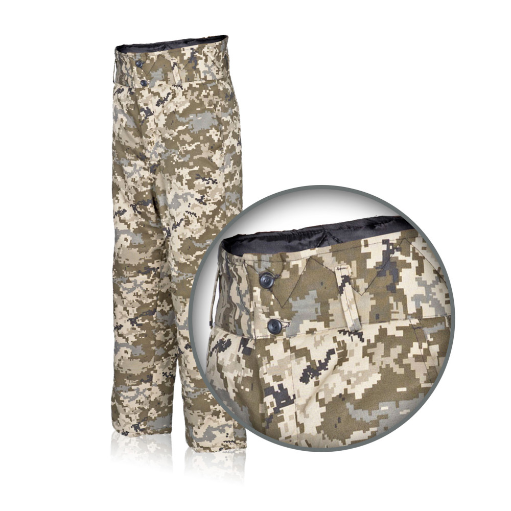 Pants camouflage. unbuttoned lining camouflage. WSU