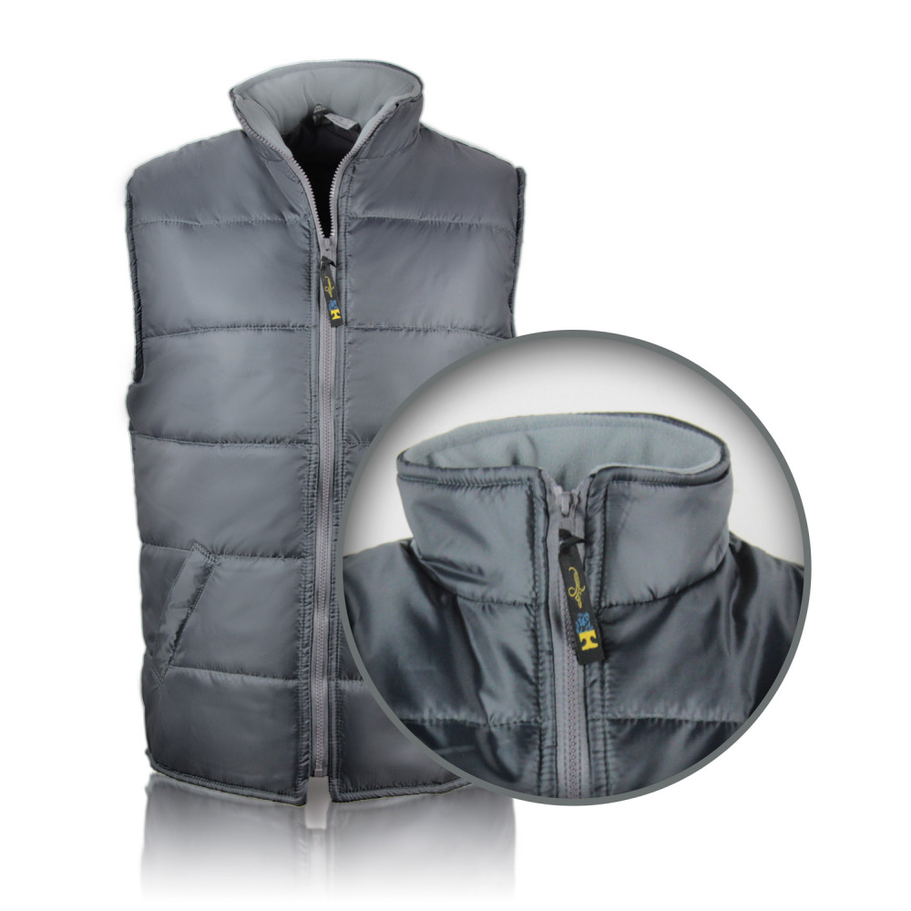 Insulated quilted vest t.gray