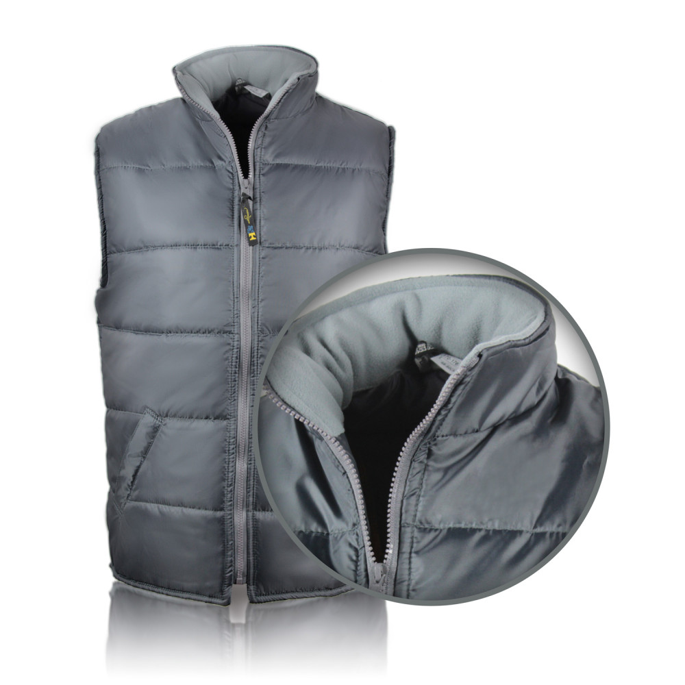Insulated quilted vest t.gray