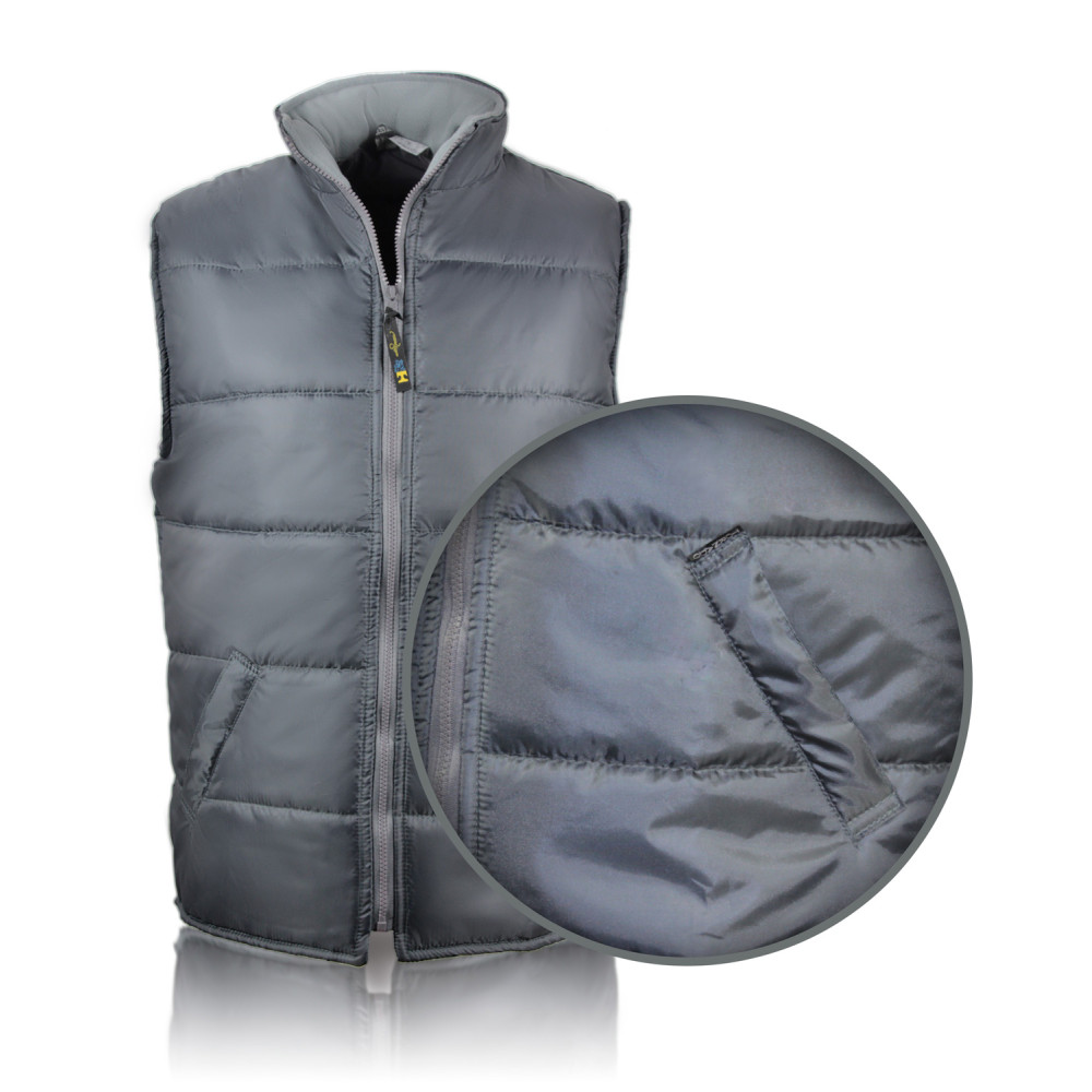 Insulated quilted vest t.gray