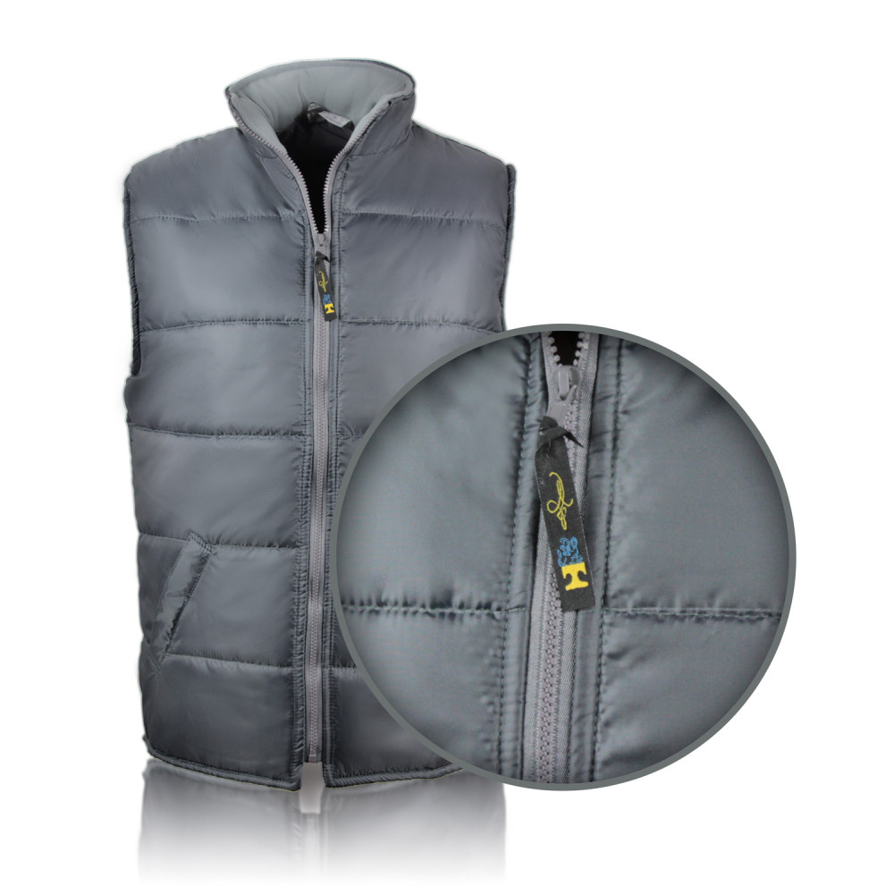 Insulated quilted vest t.gray