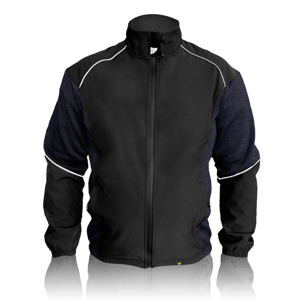 Blue softshell combo sweatshirt