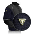 Blue softshell combo sweatshirt
