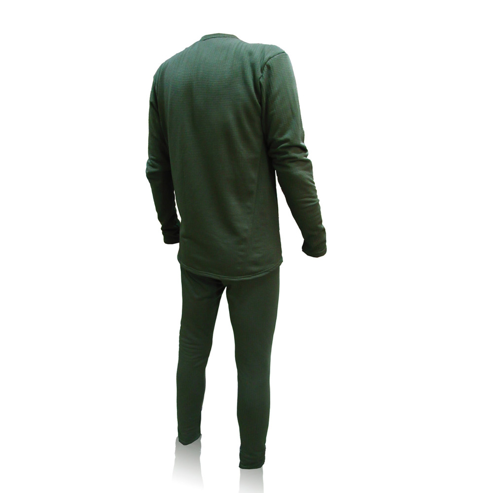 Cubic fleece underwear (dark olive)