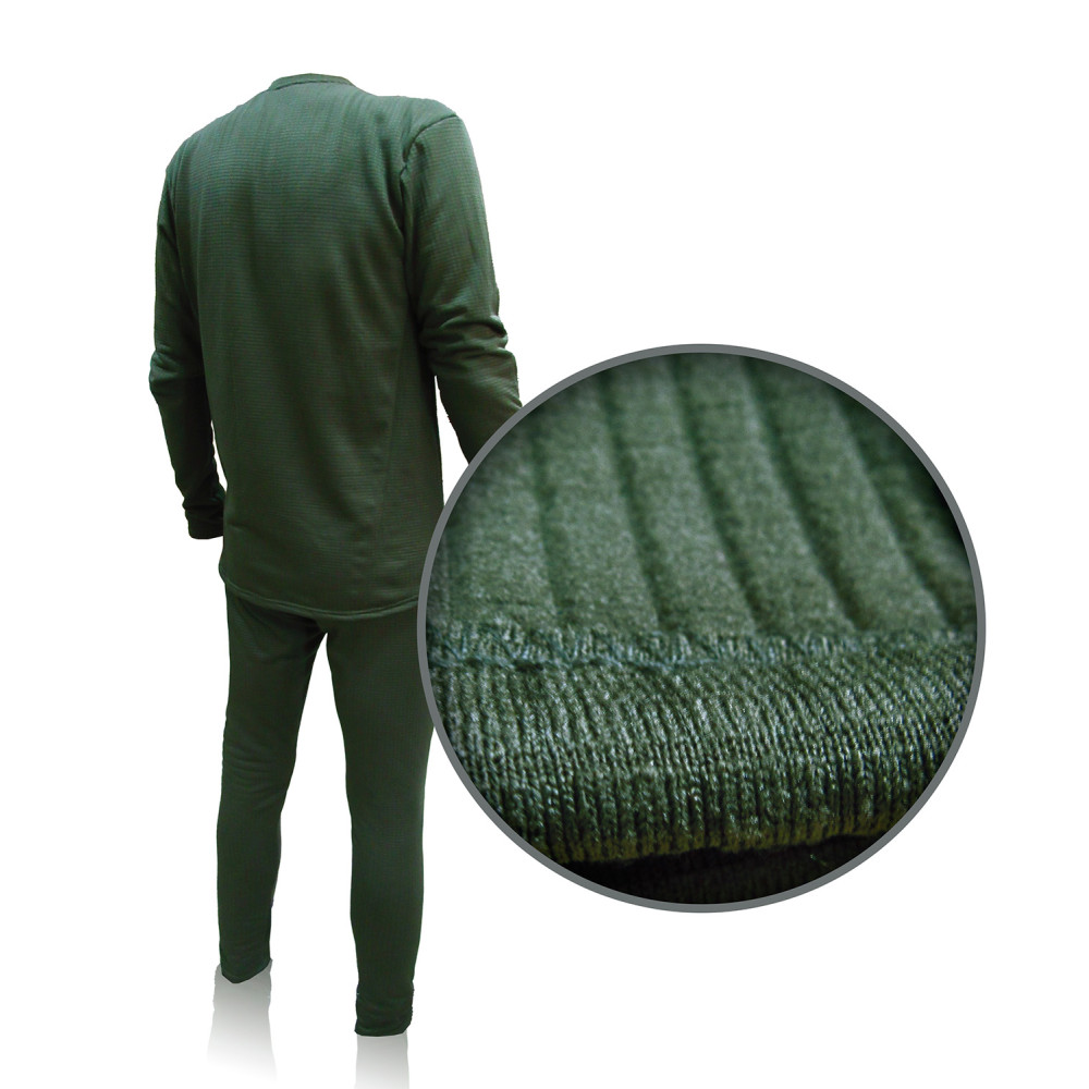 Cubic fleece underwear (dark olive)