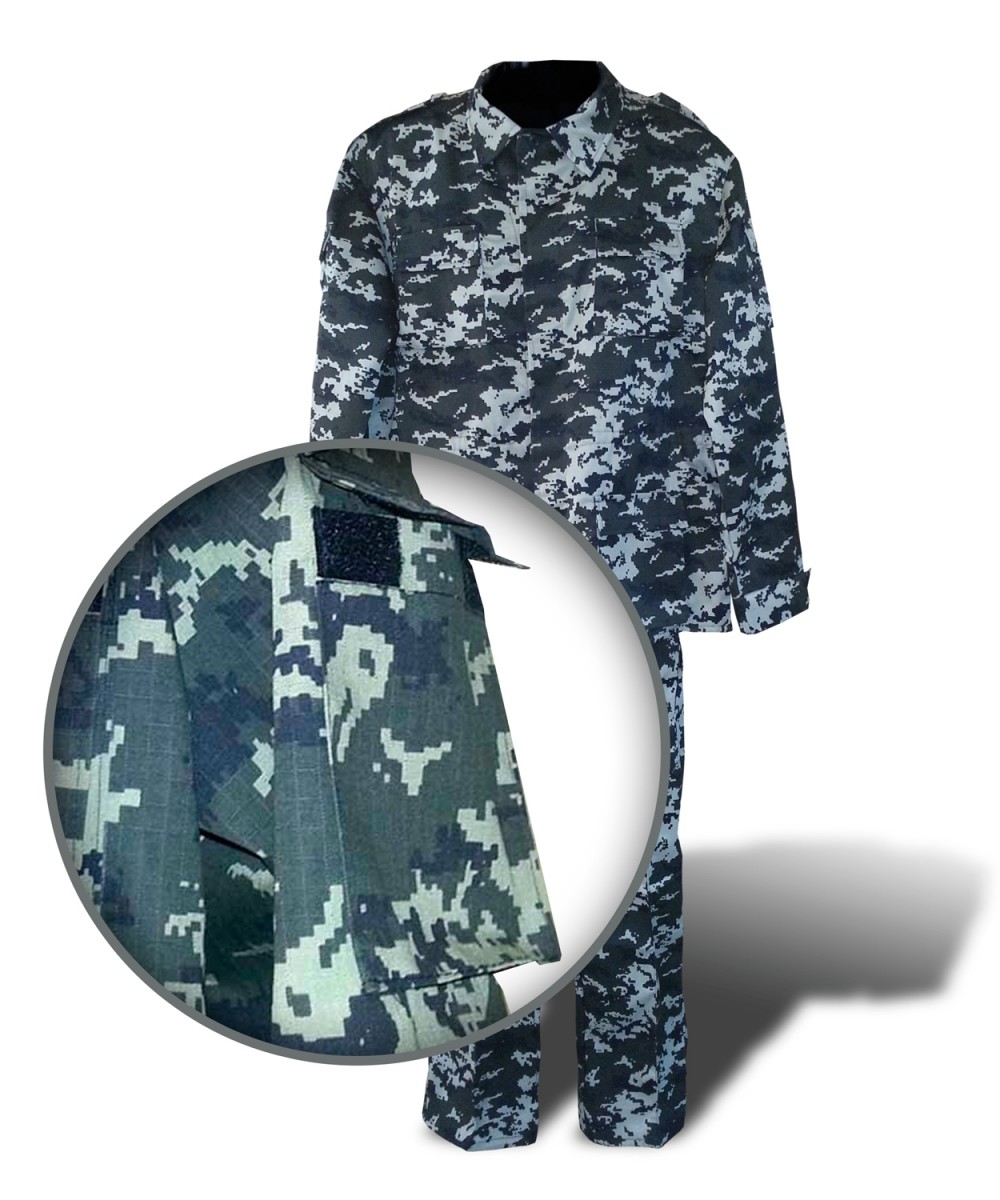 Костюм літній камуфл. військово-польовий RIP-STOP «ЦИФРА» зелена