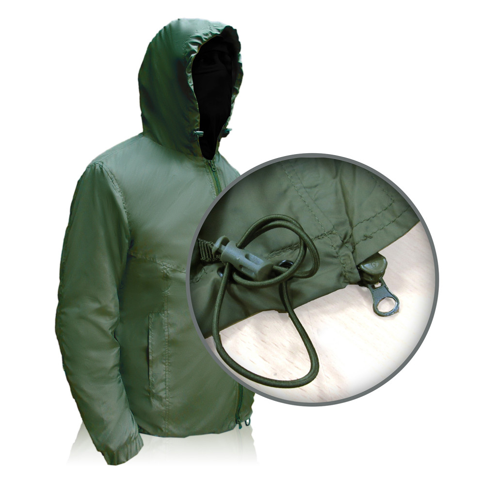 Windbreaker jacket in olive