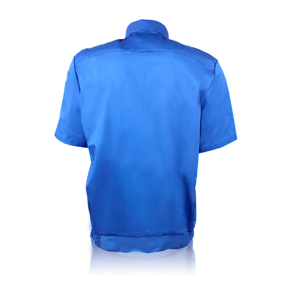 Uniform shirt short sleeve dark blue with elastic band