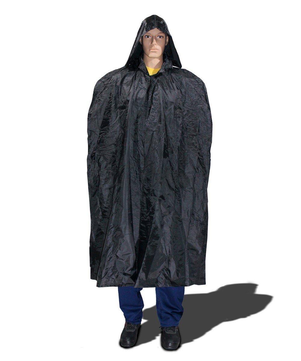 Black cape coat