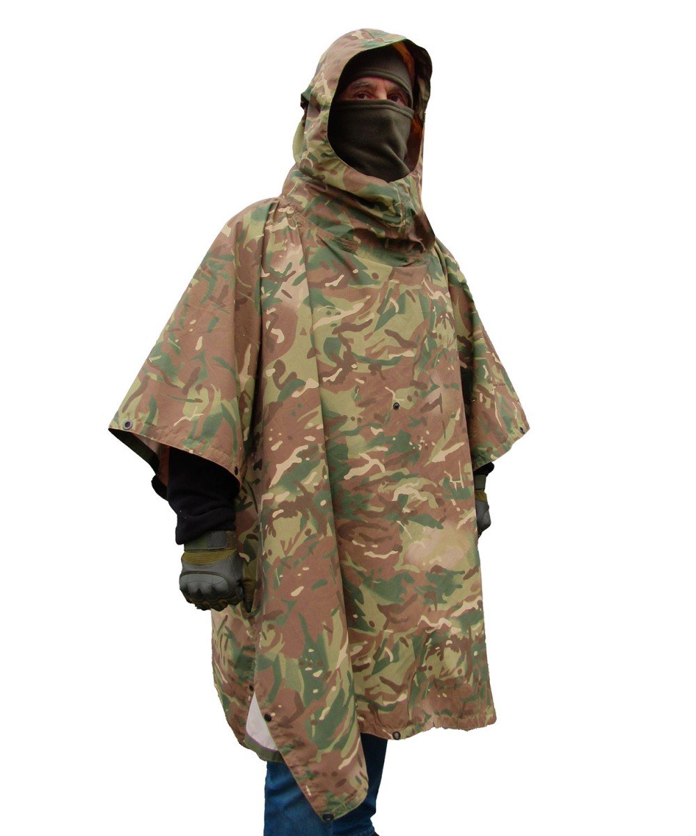 Poncho camouflaged multicam 