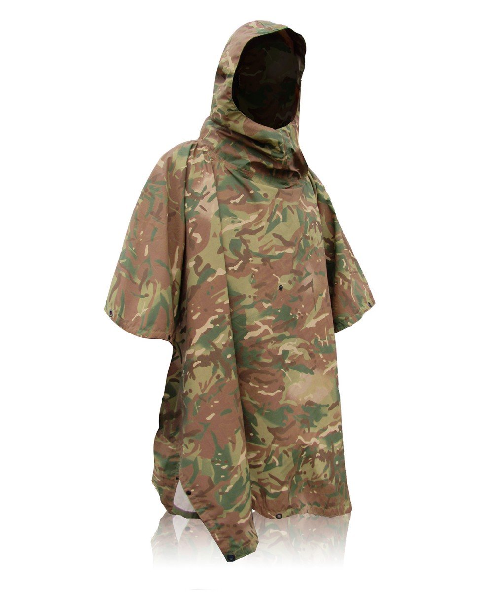 Poncho camouflaged multicam 