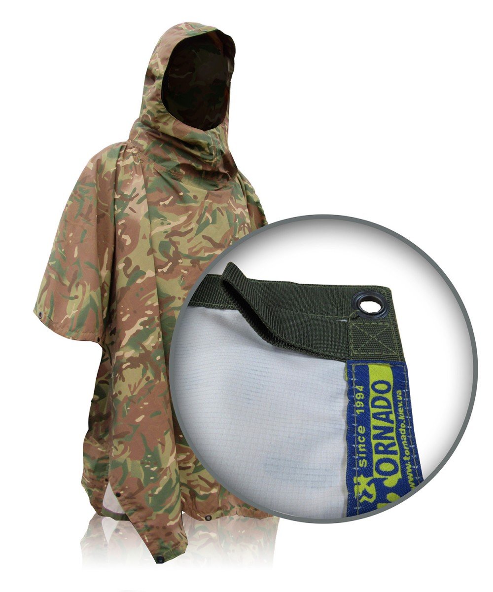 Poncho camouflaged multicam 