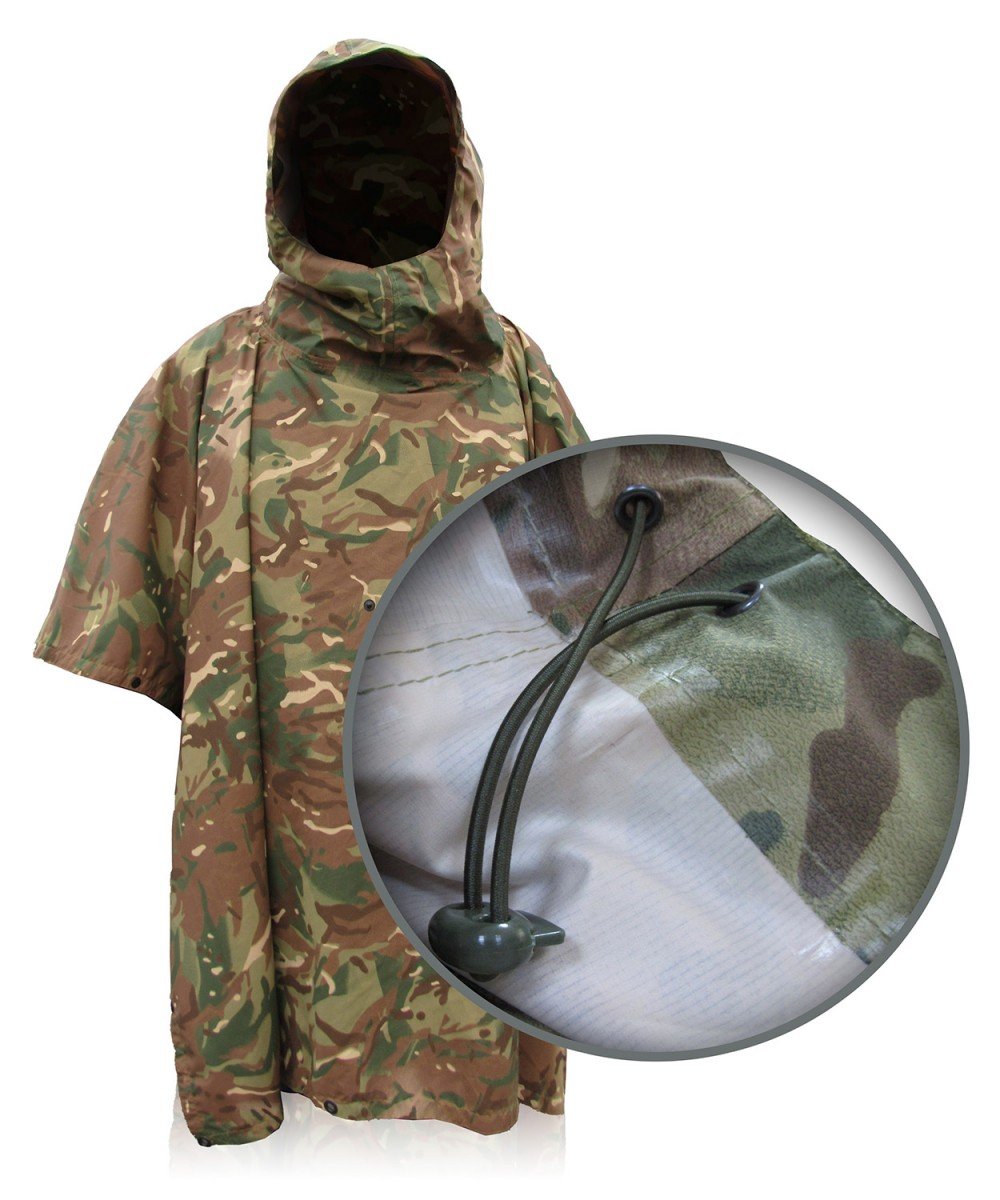 Poncho camouflaged multicam 