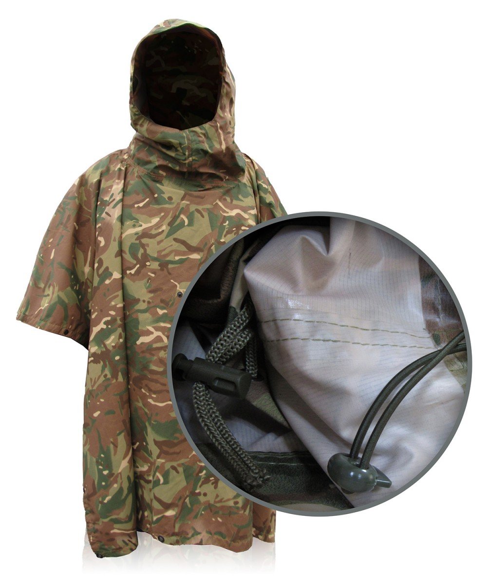 Poncho camouflaged multicam 