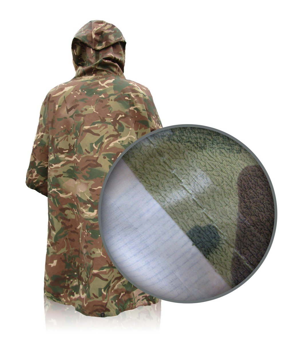Poncho camouflaged multicam 