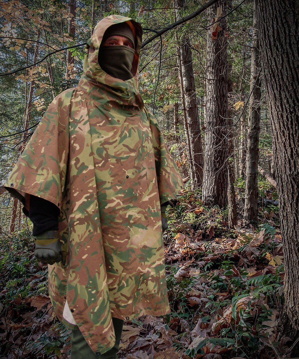 Poncho camouflaged multicam 