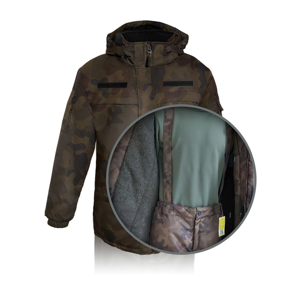 Camouflage insulated suit 