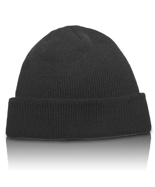 Gray knitted hat with fleece