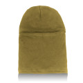 Beige knitted hat-mask-mask