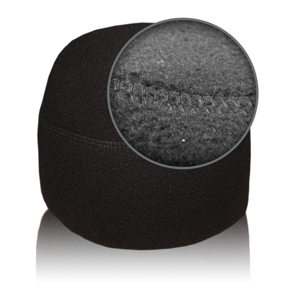 Black fleece hat