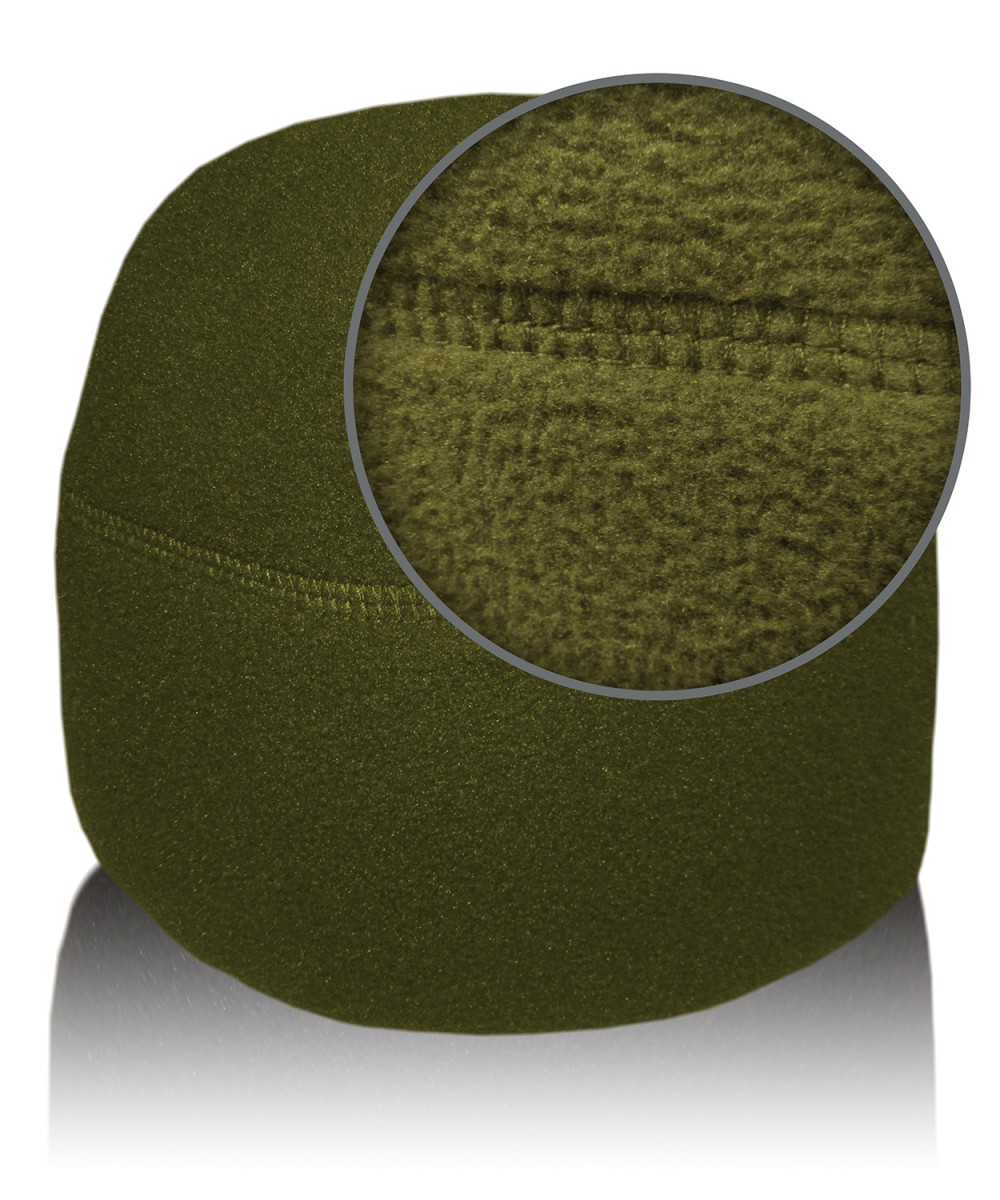 Khaki fleece hat