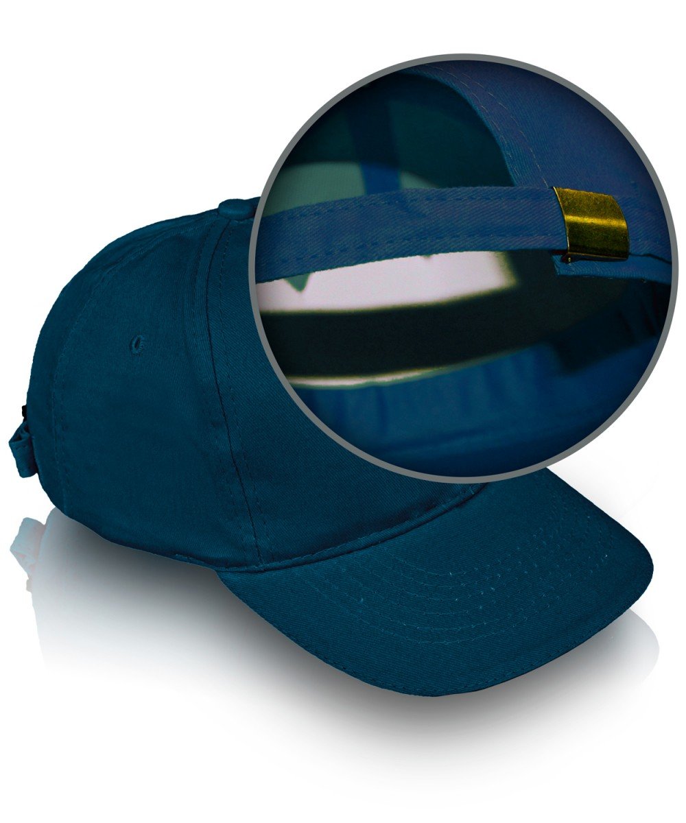 Baseball cap with edging blue (please check the price with managers)