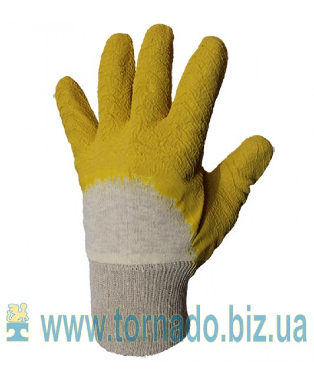 TWITE gloves with embossed latex