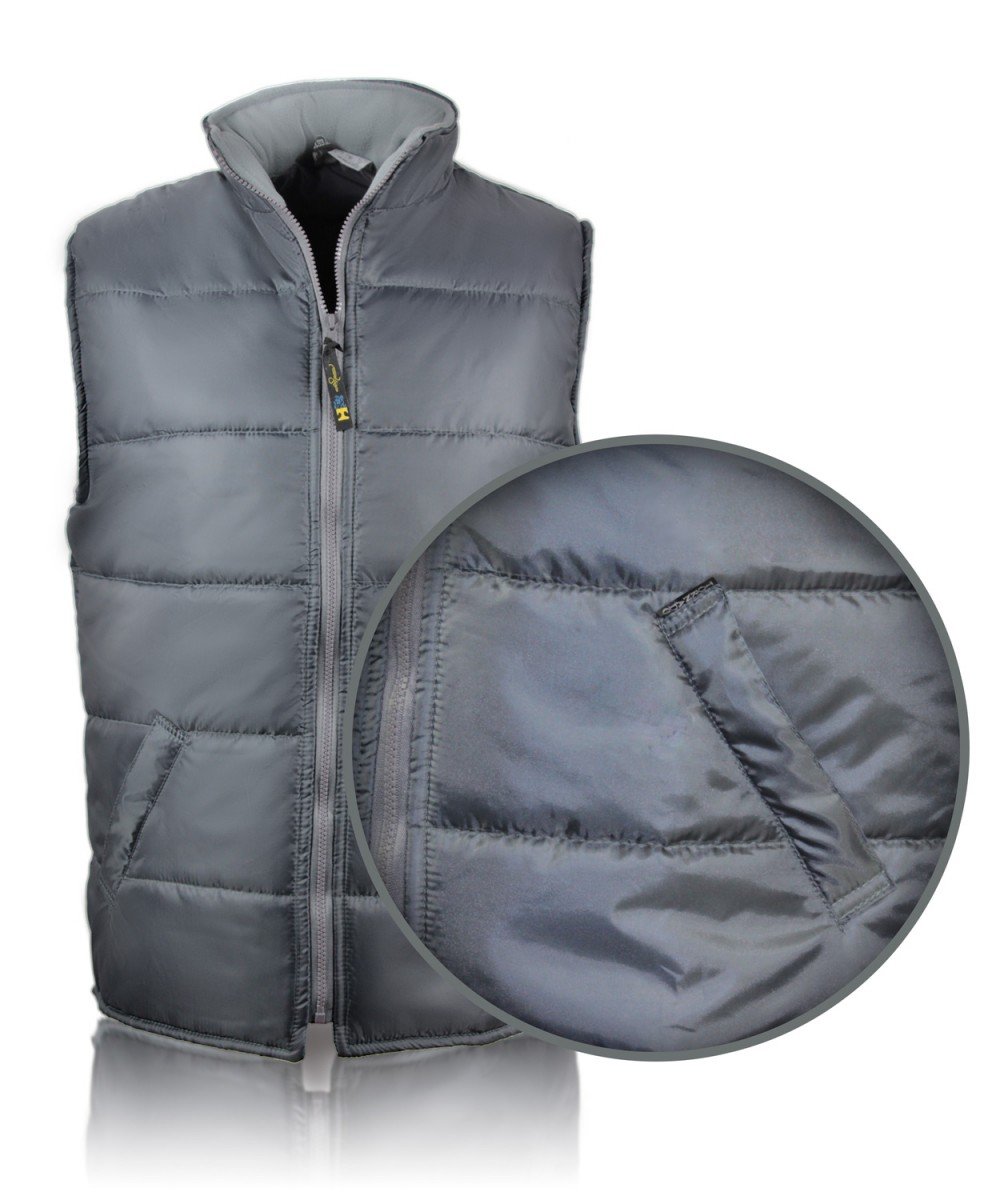 Insulated quilted vest t.gray