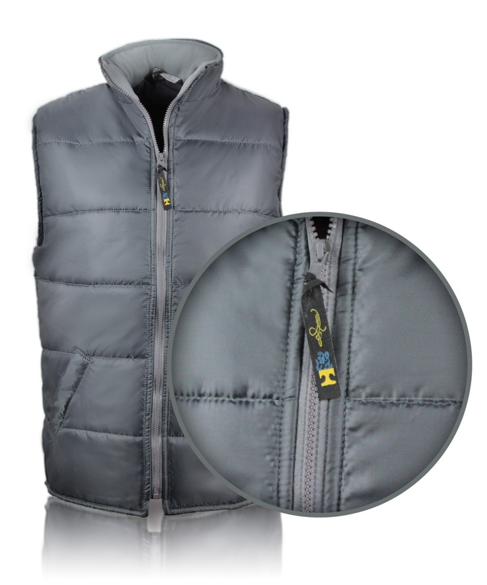 Insulated quilted vest t.gray